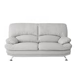 ソファー 2.5人掛け【Liveral】ライトグレー スチール脚 ハイバックソファ【Liveral】リベラル【代引不可】 生活用品 インテリア 雑貨 インテリア 家具 ソファ 二人掛けソファ 合成皮革 soz1-40105048-11603