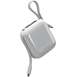 MATECH モバイルバッテリー 大容量 小型 (世界最小サイズ, 10000mAh) 急速充電 PD 3ポート iPhone/Android/Macbook M3 / iPad Type-C USB-C USB-A PocketCell 10000 (ホワイト)