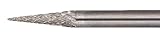 TRUSCO(トラスコ) 超硬バー テーパー型 Φ3X刃長11X軸3 ロング ダブルカット TB5A031L75