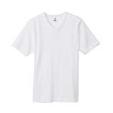 [ヘインズ] BEEFY-T リブVネック Tシャツ メンズ 無地 肌着 半袖 下着 綿 XL A:ホワイト(010)