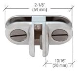 CRLクローム仕上げ「T」スタイル3ウェイ90度表示コネクタ