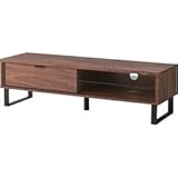 AZUMAYA ローボード 幅120cm ウォールナット SO-852WAL