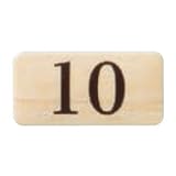 シロクマ チークサイン No.10 NP-13N-10 40m/m×20m/m×2.0t 木目