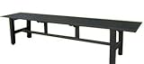 リーベのアルミ縁台【1800mmタイプ】【幅180×奥行36×高40cm (約8kg)】【高さ調整アジャスター付き】