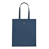 スタイルデコール(STYLE Decor) トートバッグ レディース 大容量 サブバッグ エコバッグ 綿100% A3 ネイビーブルー W4602700