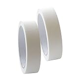 BRANSHERY マスキングテープ パーマセルテープ 2個セット 白 ホワイト 幅 30mm x 27.4m