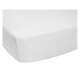 SheetWorld Fitted Pack N Play (Graco Square Playard) Sheet - Solid White Jersey Knit - Solid Colors 