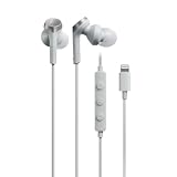 オーディオテクニカ ATH-CKS330Li イヤホン 有線 1.2m Lightning マイク付き iphone 重低音 ホワイト