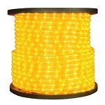 Queens of Christmas C-ROPE-LED-YE-1-10-12V Spool of 12 Volt LED Rope Light, 150', Yellow by Queens o