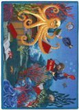 Joy Carpets Kid Essentials Language & Literacy Fish Tales Rug Multicolored 10'9 x 13'2 [並行輸入品]