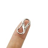 ストラップパーツ ネックレス ブレスレット アンクレット 金具 留め具 アクセサリー バッグ 止め金具 ハンドメイド DIY材料接続 バックル 長さ調節 バックルクリップ 5個 (ダークブラック)