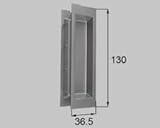 LIXIL部品 リビング建材用部品 引戸 引手・後付ＢＨ：ワンタッチ引手[MZHZHES50] シルバー鏡面[MZHZHES52]