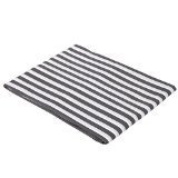 Grey Pin Stripes Crib Fitted Sheet [並行輸入品]