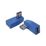 （まとめ）変換名人 変換プラグ USB3.0 A左L型 USB3A-LL【×10セット】