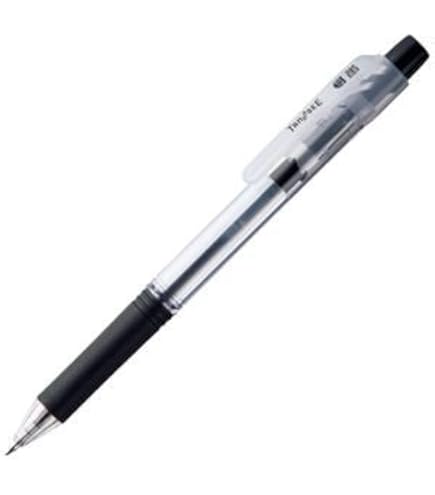 Amazon | （まとめ）TANOSEE ノック式ゲルインクボールペン 0.5mm 黒 1