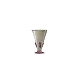 Abigails Ophelia 8-Ounce Spring Green and Pink Stem Water Glass [並行輸入品]