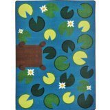 Joy Carpets Kid Essentials Early Childhood Playful Pond Rug Multicolored 10'9 x 13'2 [並行輸入品]