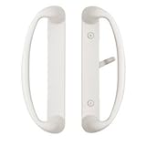 ソノマスライドドアハンドルセットinホワイト仕上げFits 3 – 15 / 16 " CTC Screwholes Up To 1 – 3 / 4インチ厚耐久性、ハードウェアドアロックドアハンドル、