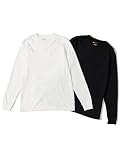[ビームス] 下着 【別注】 Hanes Japan Fit Long Sleeve T-shirts 2 Pieces メンズ WHITE/BLACK L