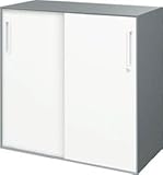 コクヨ　UFX（ユニフレックス）　書庫【下置きタイプ】　2枚引き違い戸　　※高さ880mmタイプ