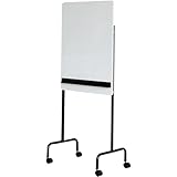 オフィスコム 法人様向け ホワイトボード おしゃれ 幅610×奥行550×高さ1625mm 片面無地 縦型 マグネット対応 SWB-W60H90