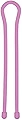 NITEIZE(ナイトアイズ) ギアータイ 18インチ 2個入 ピンク GT18-2PK-12 (日本正規品)