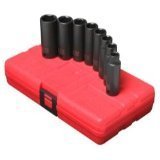 Sunex 3653 3/8-Inch Drive Deep Metric 6 Point Impact Set, 8-Piece by Sunex International [並行輸入品]