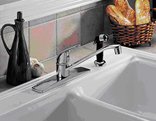 Peerless p15クラシック、シングルハンドルキッチン蛇口、クロム