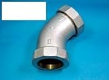 リケン:エルボ45°(亜鉛メッキ品) ＜P-LA-45°L＞ 型式:P-LA-45°L-2”-メッキ