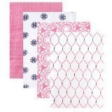 Hudson Baby 4 Piece Muslin Swaddle Blanket, Pink Mandalas by Hudson Baby [並行輸入品]