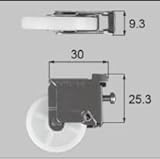 LIXIL部品 ドア・引戸用部品 戸車 玄関・店舗・勝手口引戸：戸車(網戸用)[L1Y87] シルバー[L1Y87]