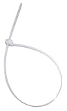 Cambridge 100 pcs- 17" 175 Lbs Tensile Strength, Heavy Duty Nylon Cable Ties, Natural CONTRACTOR PAC