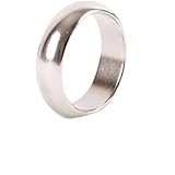 【手品 マジック】Magnetic PK Ring/磁気付き指輪 マグネットリング コインディスアピアリング 近景マジック道具 (20mm, ミニ 銀) (シルバー,20mm)