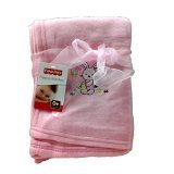 Fisher-Price Pink Rabbit Fleece Baby Blanket 30" X 40" Tall [並行輸入品]