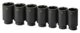 SK Hand Tools 4007 7-Piece 1/2-Inch Drive Axle Nut Deep Impact Socket Set [並行輸入品]