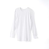 [白鷺ニット] 昔ながらの長袖 丸首 シャツ 綿100% メンズ 年間 肌着 クルーネック Tシャツ M0130X-E (LL)