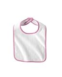 Infant Snap Terry Bib by Rabbit Skins - Pink - Not Applicable by LAT Sportswear - Rabbit Skins