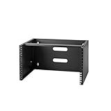 StarTech.com 6U ウォールマウントブラケット/奥行35cm 浅型サーバーラック/19インチ型対応パッチパネルラック/IT & ネットワーク機器用壁掛けブラケット/耐荷重20kg/ブラック WALLMOUNT6