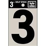 hy-ko自己粘着ビニール番号ブラック/ 3 ( Pack of 10 )