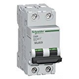 SCHNEIDER ELECTRIC Supplementary Protector 480Y/277-Volt 15-Amp 2-Pole MG17446 Miniature Circuit Bre