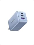 UGREEN Nexode 65W 急速 充電器 Type-C 3ポート【USB-C *2とUSB-A*1】PD3.0 PPS GaNII 折り畳み式 iphone17/16/15/MacBook/iPad/Galaxy/Android/PC/45w/30w対応 PSE適合 [ブルー]