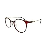 [Unimed] 老眼鏡 おしゃれ 男女兼用 ブルーライトカット 度数 人気 軽量 レディース メンズ uvカット 型番：9084 (レッド, 1.50)
