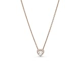 Pandora ジュエリー ハートコリア キュービックジルコニア ネックレス パンドラローズ 17.7インチ