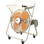 スイデン キャスター扇（送風機 フロアファン）ハネ45cm トレイ付き SKF-45C-1V