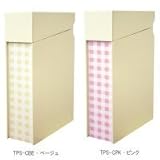 バンドー トイレットペーパーストッカー(チェック) TPS-CPK・ピンク 929121