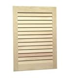 Jensen 607ADJ Basic Louver Unfinished Wood Single Recessed Medicine Cabinet by Jensen