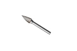 UID ダブルカット先端トンガリ型 超硬ロータリーバー Φ１０ｘ刃長２０mm シャンク6mm 【特徴】製造メーカーと協力して高品質な超硬材料を使用、切削性・耐摩耗性に優れます！！