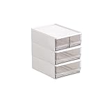 A4/A5 書類ケース 小物入れ引き出し 卓上 透明 収納ボックス 縦 横 レターケース 収納ケース 卓上整理整頓 片付き コンパクト シンプルでおしゃれ 2段3段4段 完成品 防塵 積み重ね可能 オフィス収納 デスク収納 文房具収納 (3段引き出し（A5引き出し2つ+A5引き出し1つ&2個セット）)