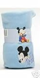 Disney Baby Minnieマウスアップリケ100 %ソフトフリース毛布