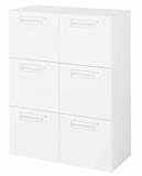 コクヨ　エディア　収納システム　高さ1185mmタイプ　下置き　ラテラル2列3段個別ロック　幅900×奥行き450mm カラー:F1（ナチュラルグレー）